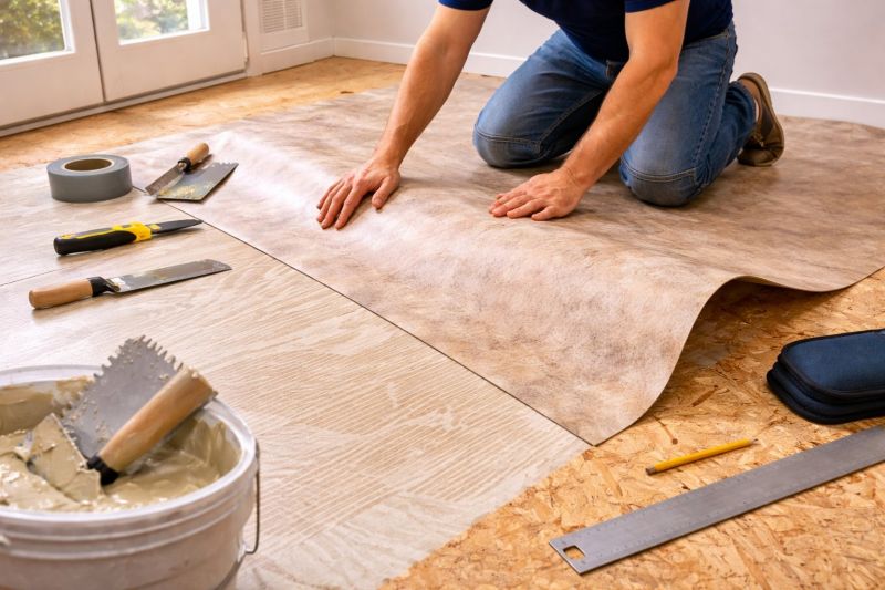 Sheet Vinyl Installation in Plano, TX
